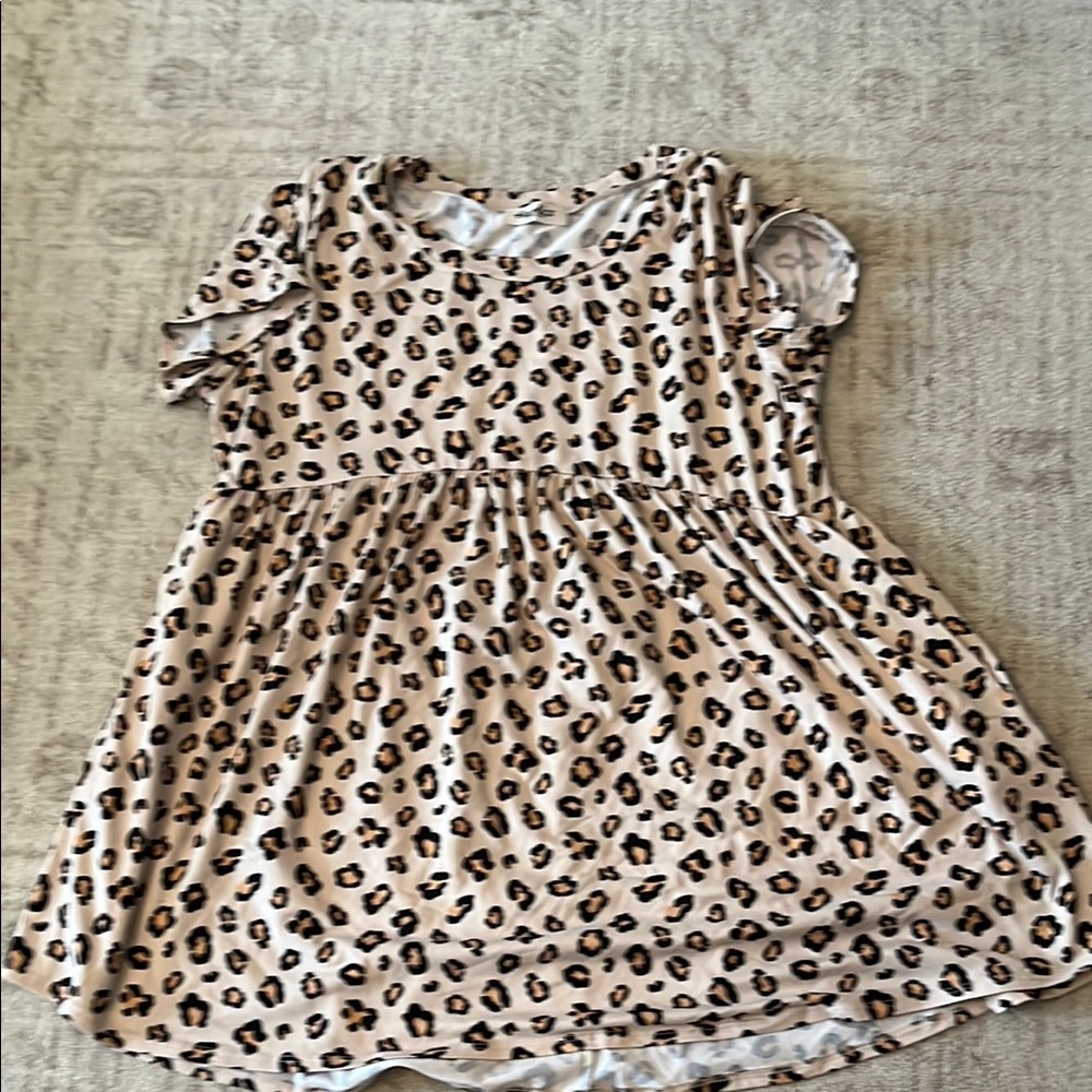 Boutique Leopard Print Mini Dress